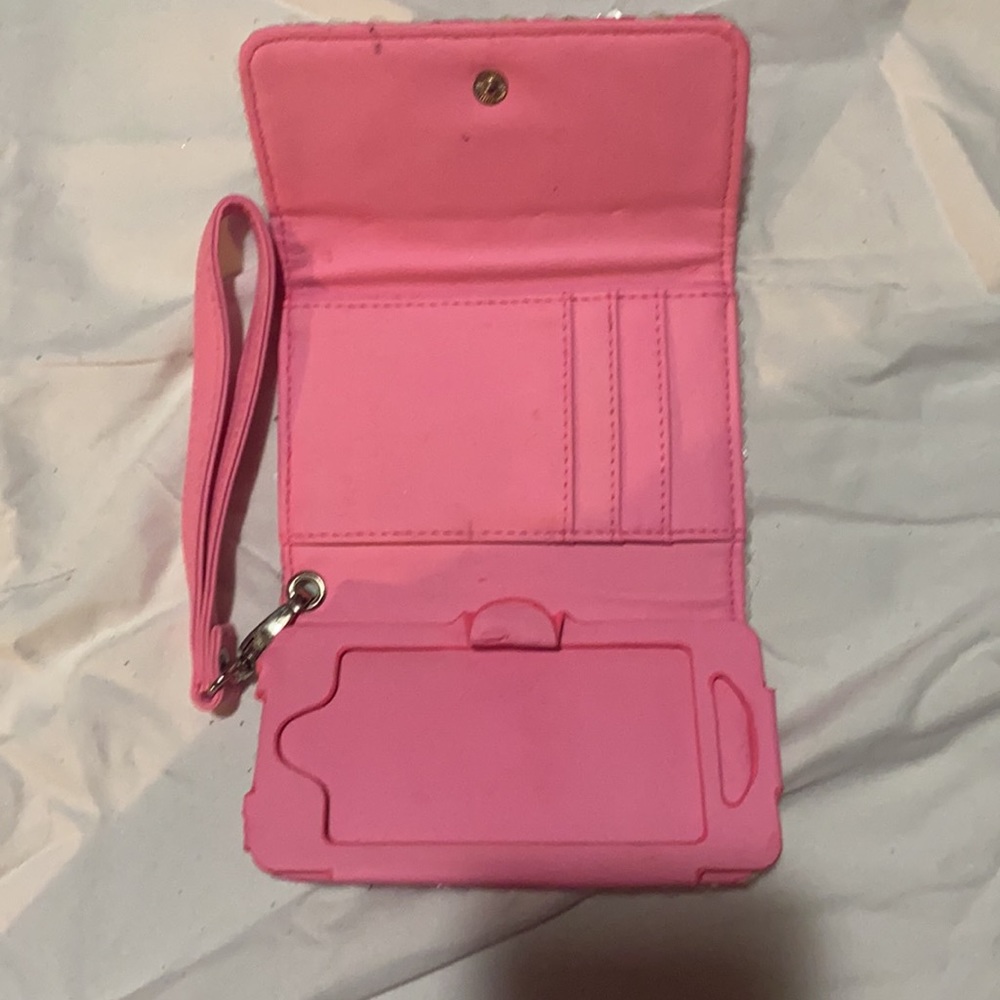 Victoria Secret pink and white phone wallet - Picture 3 of 3